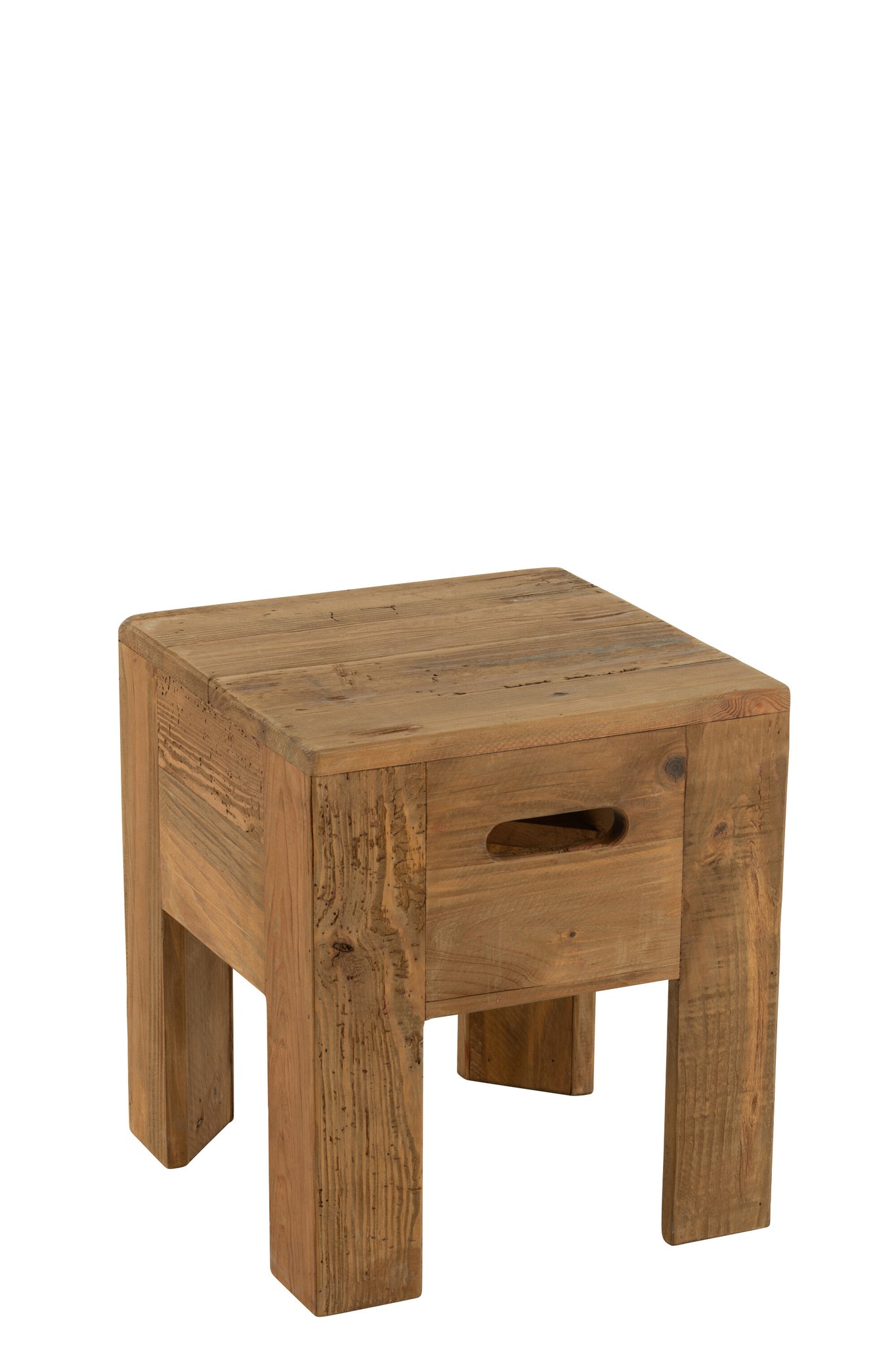 Kruk Gerecycled Dennenhout Bruin 35x35x40 cm