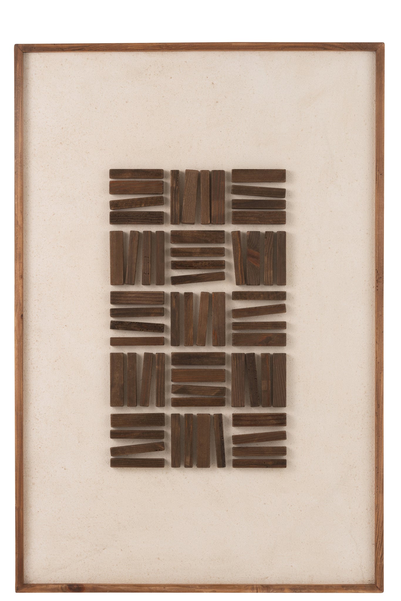 Wall Decoration John Pine Wood/Canvas Natural