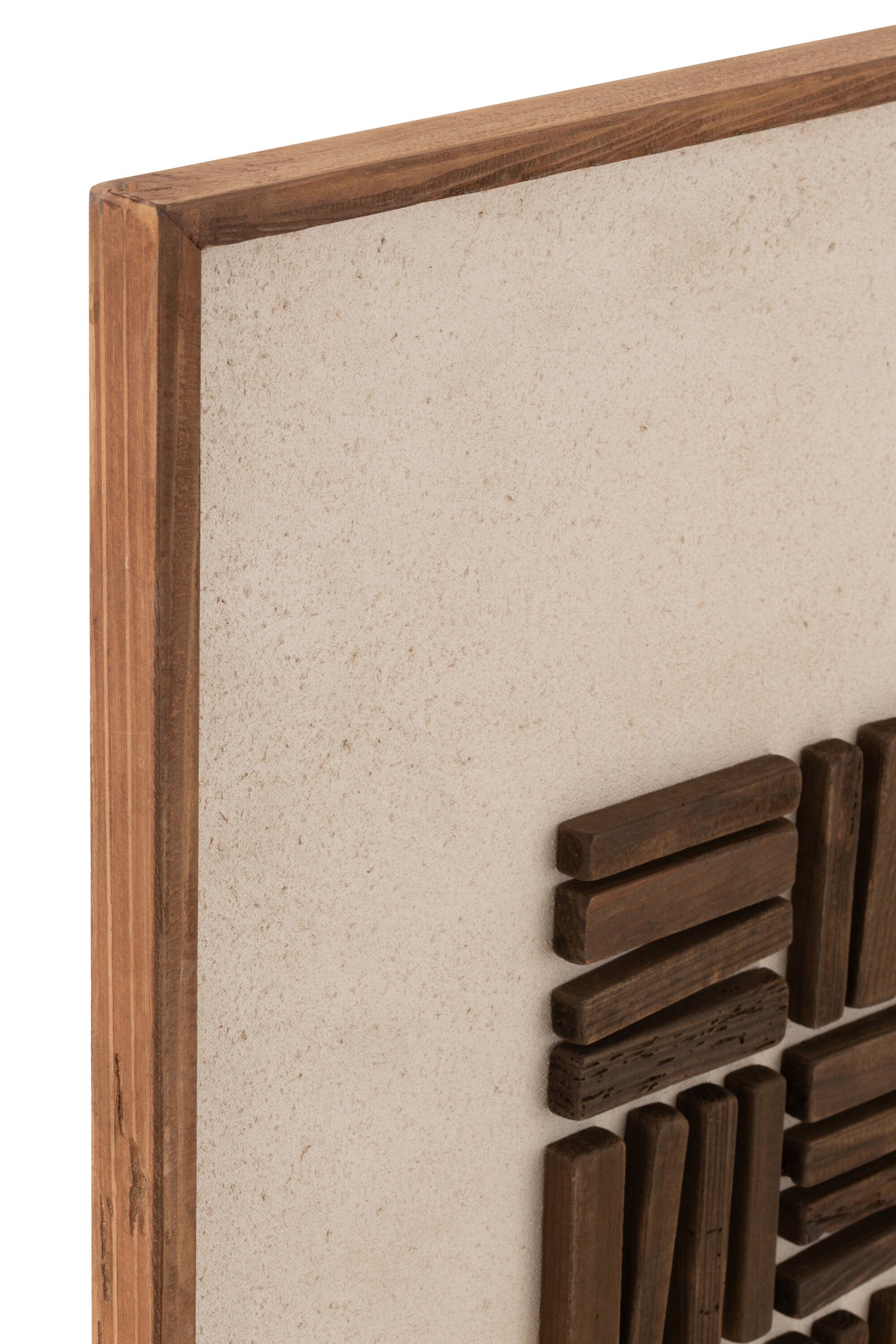 Wall Decoration John Pine Wood/Canvas Natural