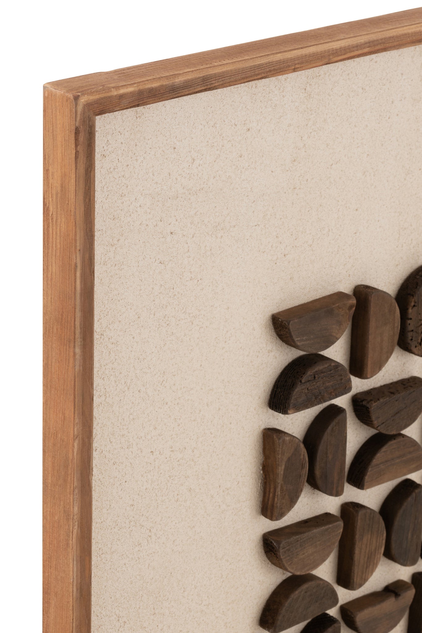 Wall Decoration Josh Pine Wood/Canvas Natural