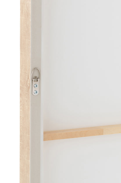 Wall Deco Yak Face Pinewood/Polyresin White/Beige