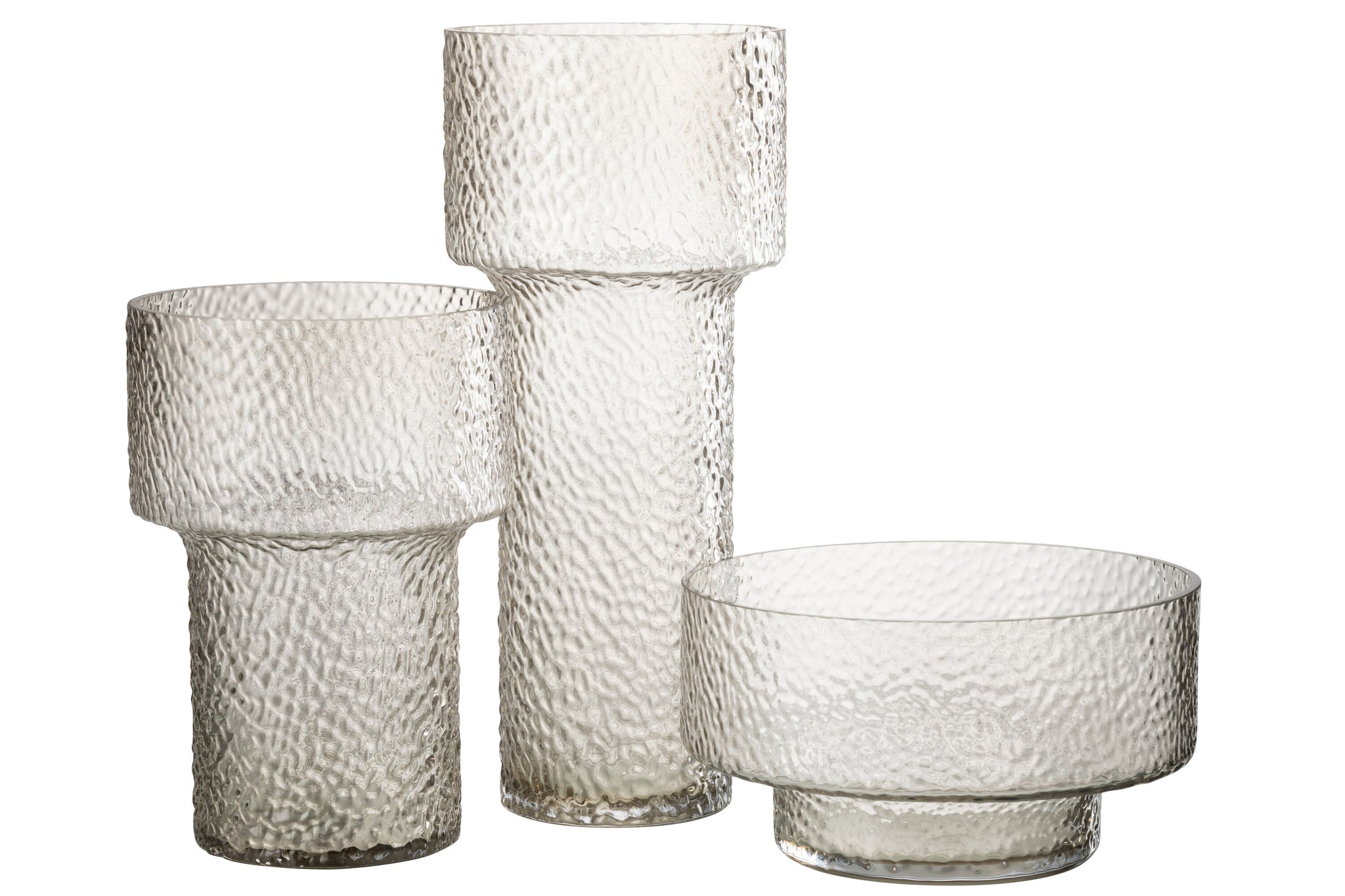 Vase Low Betty Transparent Transparent