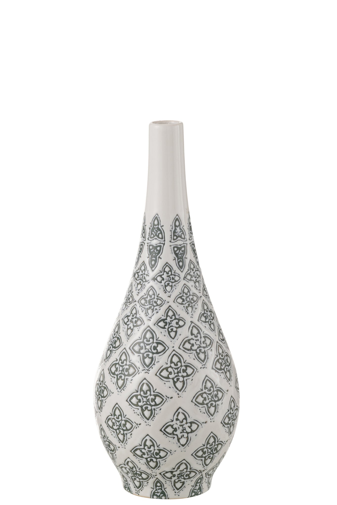 Vase Kousa Pear Porcelain Blue/White