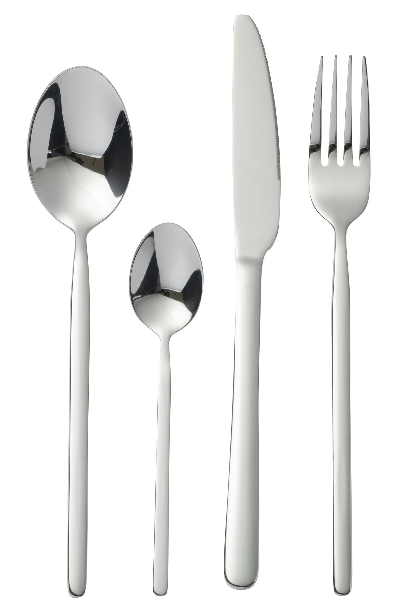 Box Cutlery B 24 Pieces Stainless Steel Shiny Silver
