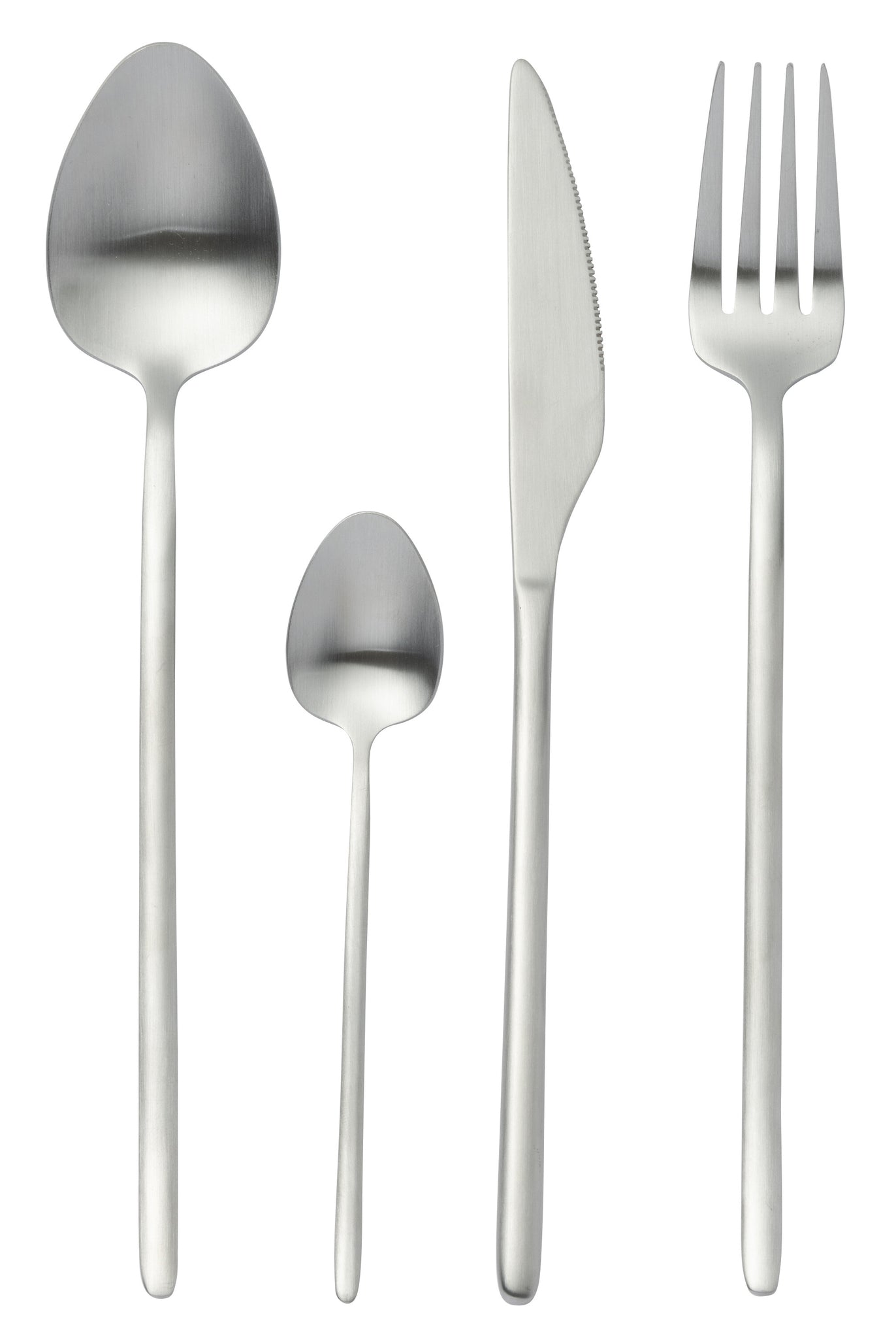 Box Cutlery C 24 Pieces Stainless Steel Matt Silver