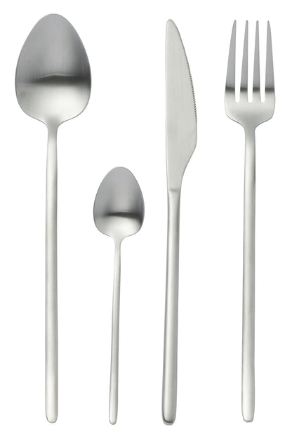 Box Cutlery C 24 Pieces Stainless Steel Matt Silver