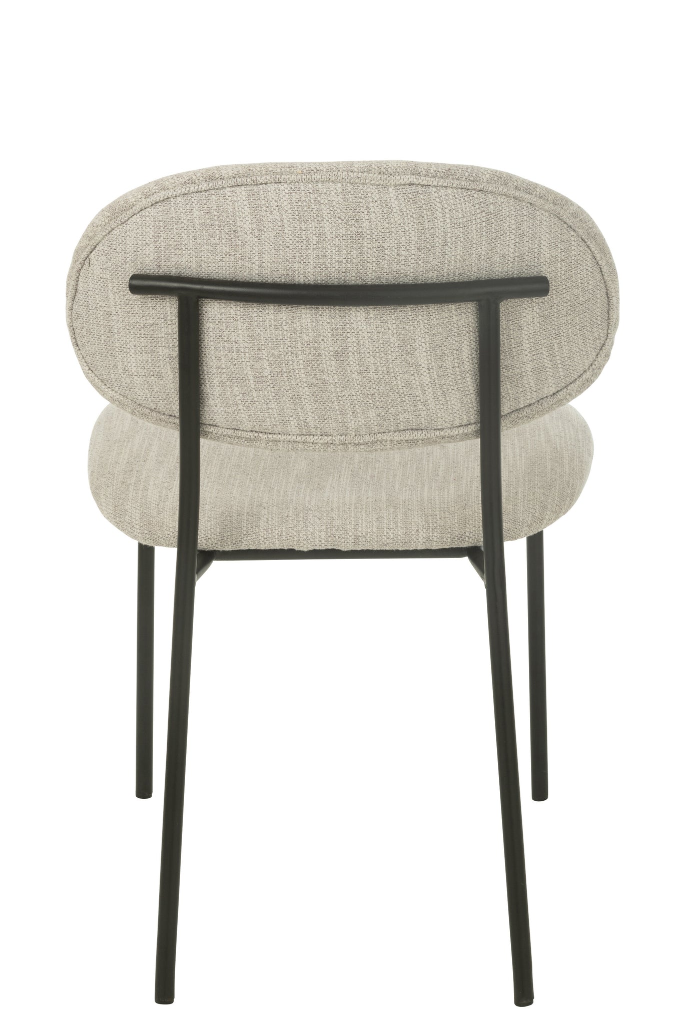 Dining Chair Textile/Metal Beige