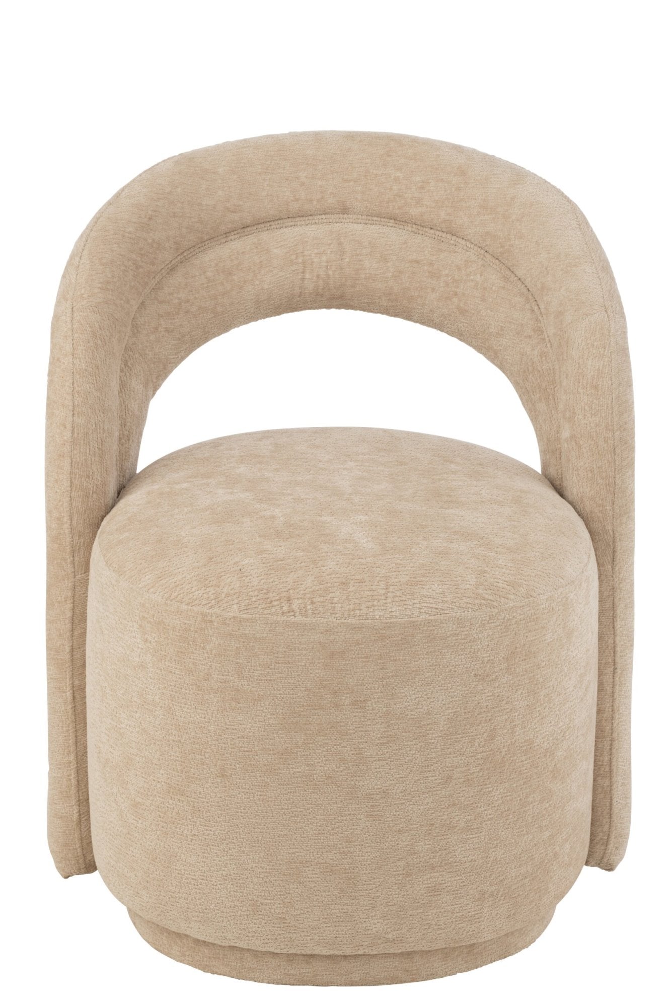Akzentstuhl Textil Beige