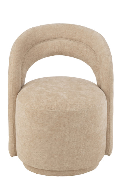 Accent Chair Textile Beige