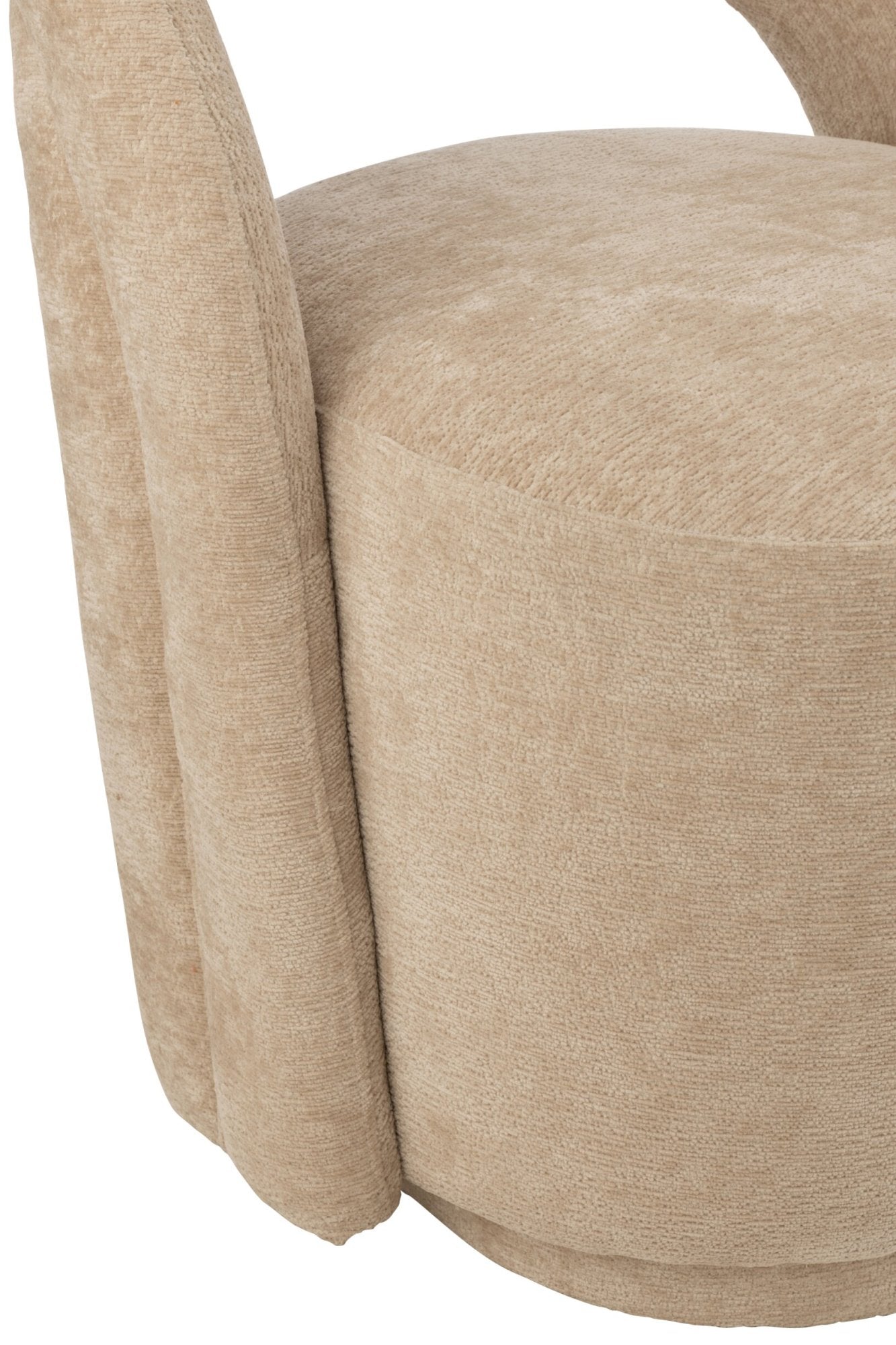 Akzentstuhl Textil Beige