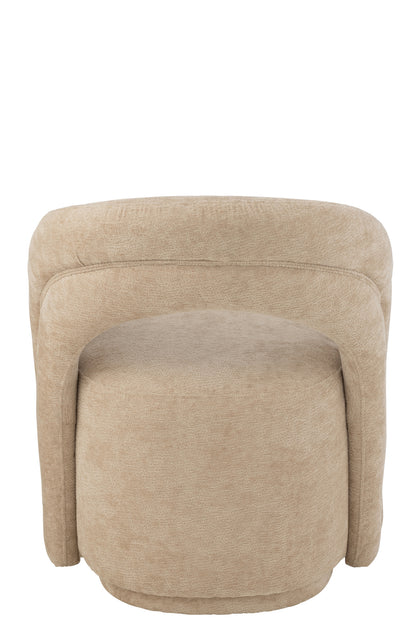 Accent Chair Textile Beige