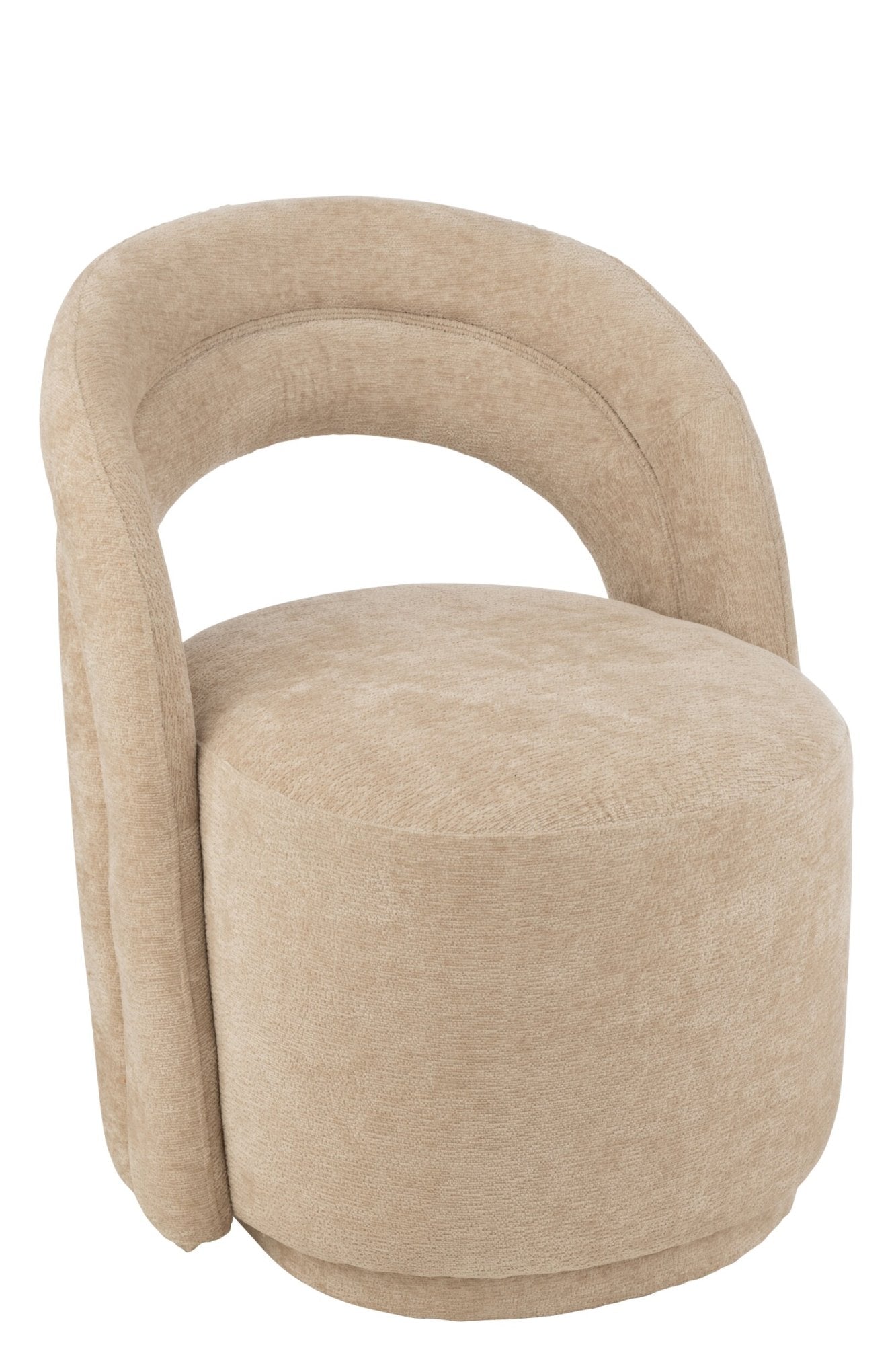 Akzentstuhl Textil Beige