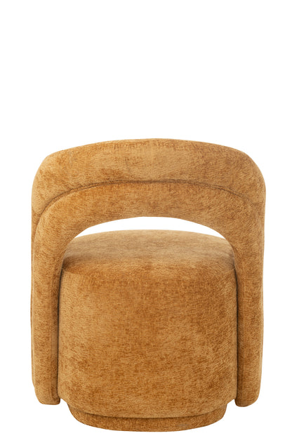Accent Chair Textile Ochre
