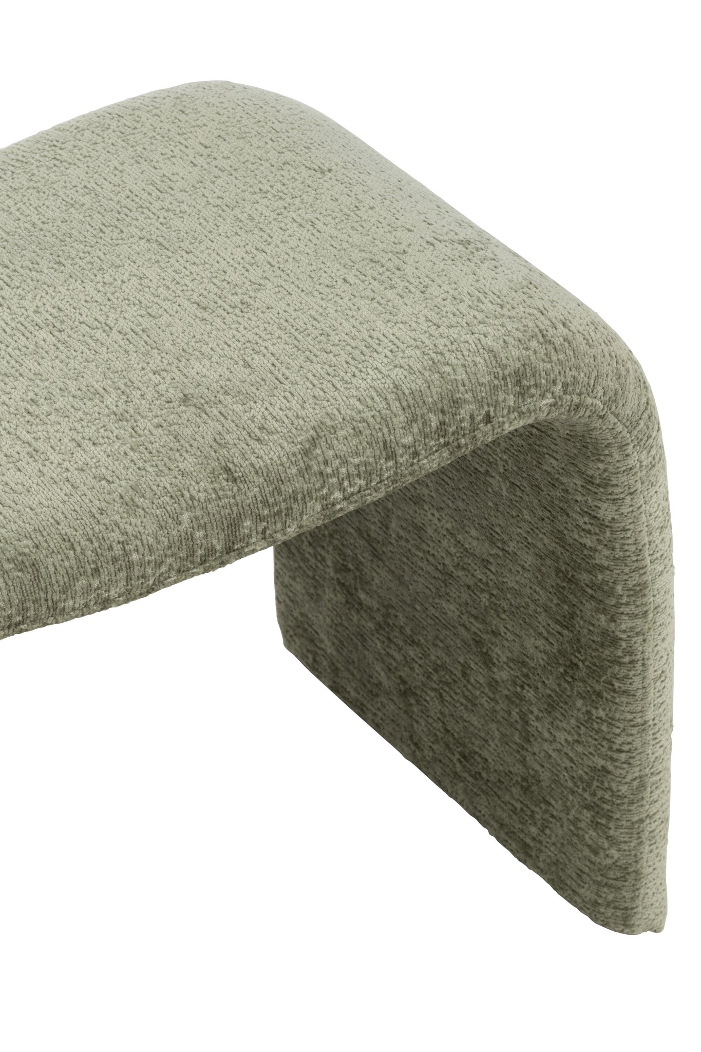 Stool N Shape Textile Mint Green