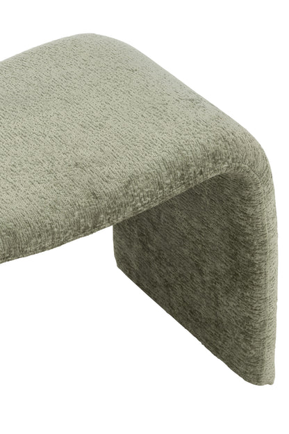 Stool N Shape Textile Mint Green