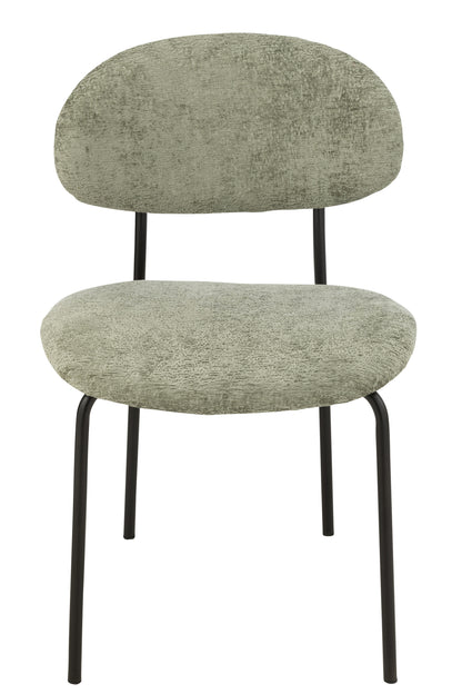 Dining Chair Textile/Metal Mint Green