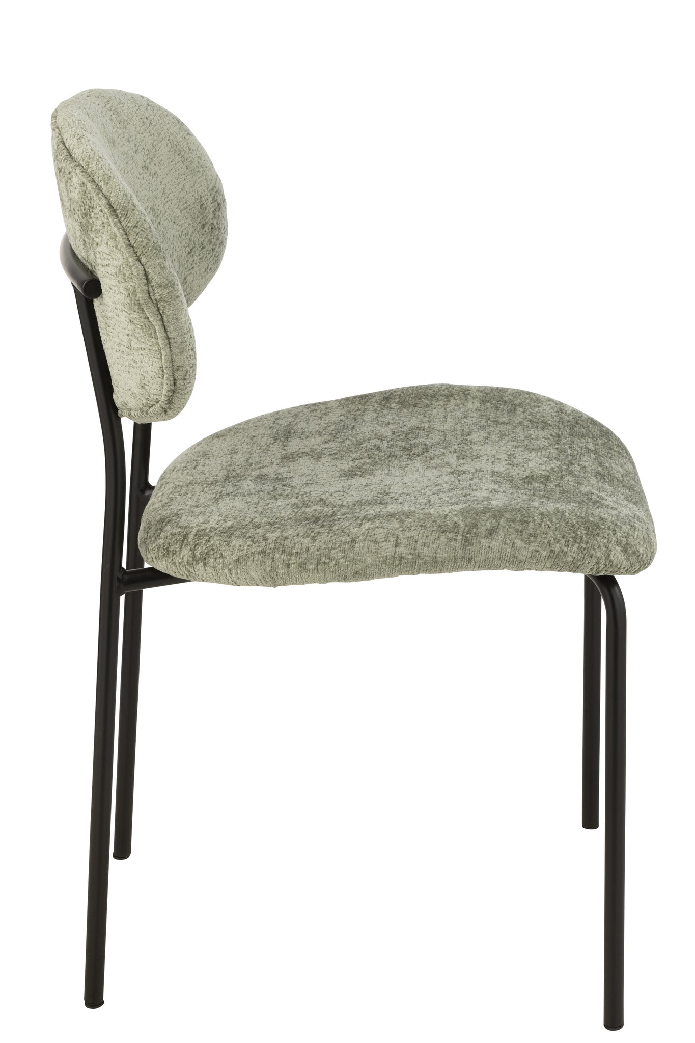 Dining Chair Textile/Metal Mint Green