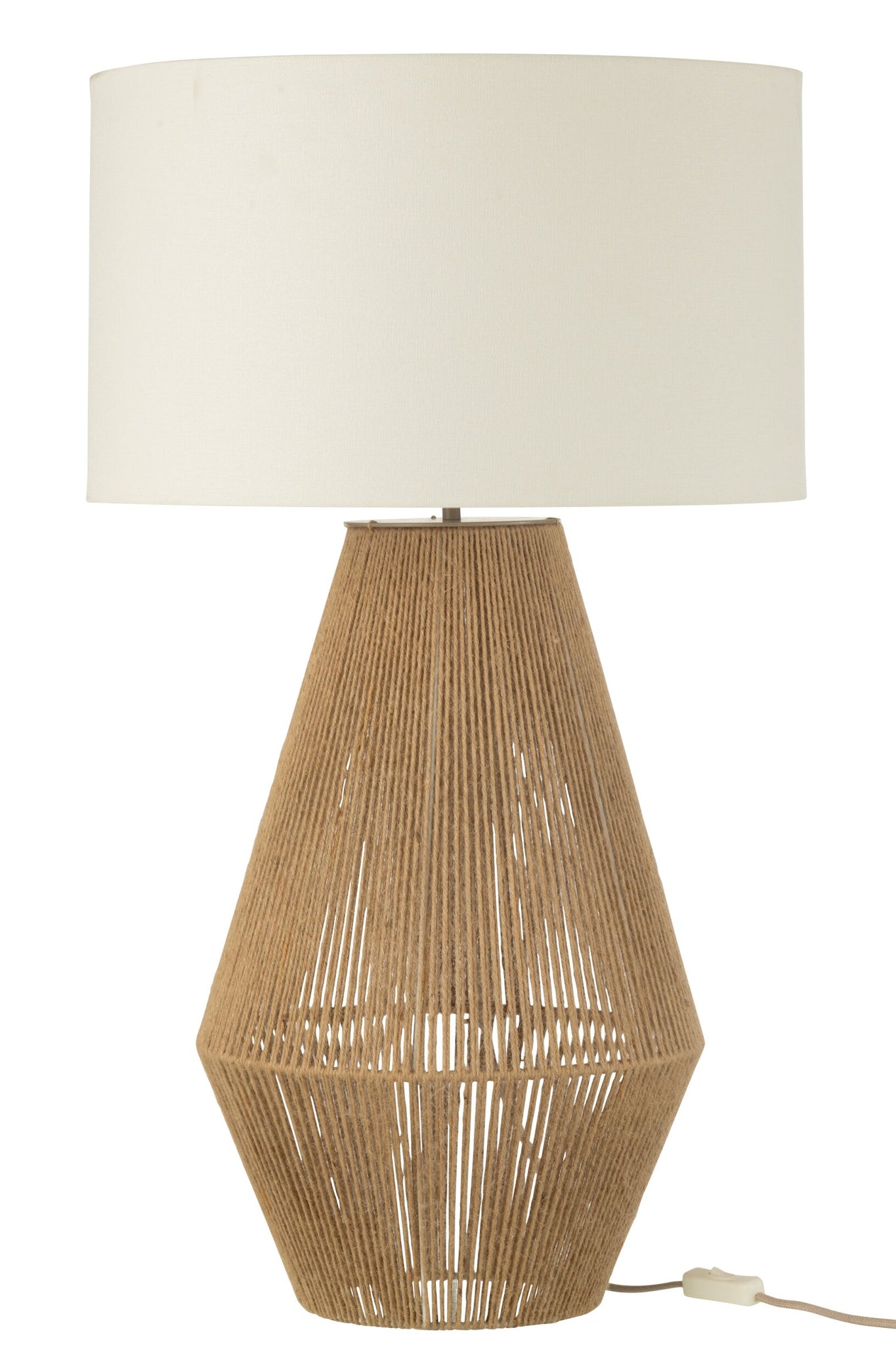 Tischlampe Striing Metall/Jute Natur