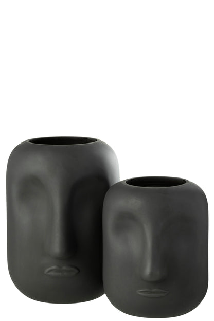 Vase Noe Glass Black Large