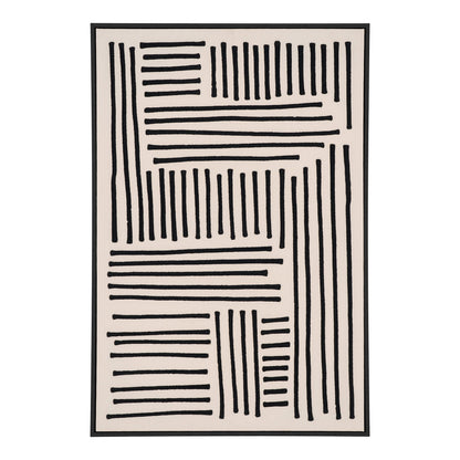 Lipari Leinwandbild - Leinwandbild, Leinwand, schwarz/beige, Nr.1 60x90 cm
