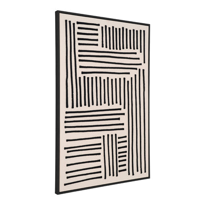 Lipari Leinwandbild - Leinwandbild, Leinwand, schwarz/beige, Nr.1 60x90 cm