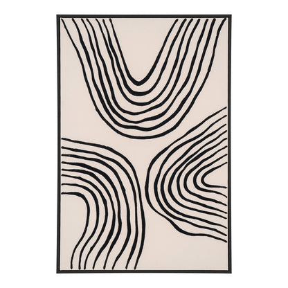 Lipari Leinwandbild - Leinwandbild, Leinwand, schwarz/beige, Nr.2 60x90 cm