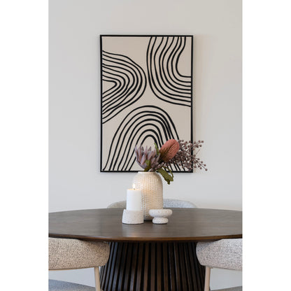 Lipari Leinwandbild - Leinwandbild, Leinwand, schwarz/beige, Nr.2 60x90 cm