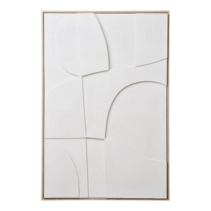 Madeline Relief Wall Decoration - Relief wall decoration, white, No.2 60x90 cm