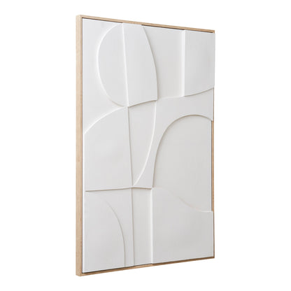 Madeline Relief Wall Decoration - Relief wall decoration, white, No.2 60x90 cm