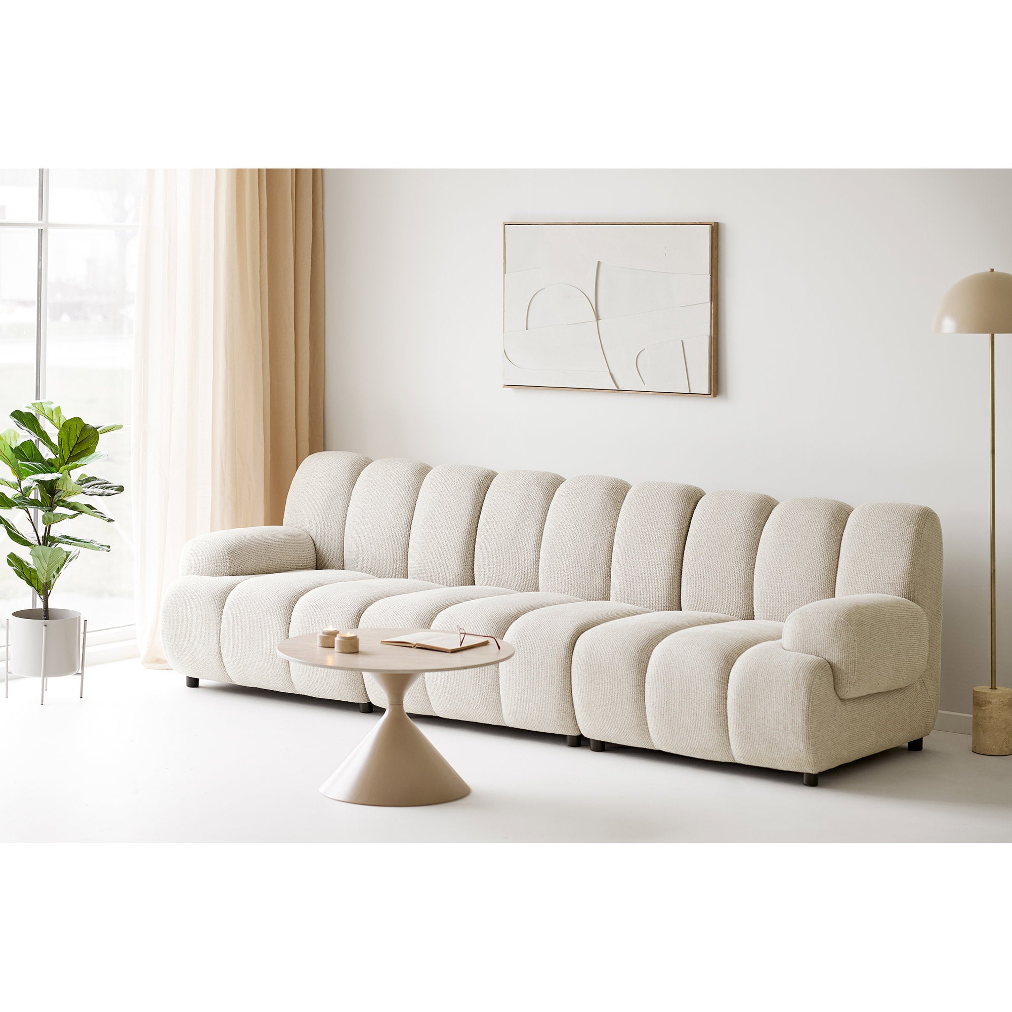Madeline Relief Wall Decoration - Relief wall decoration, white, No.2 60x90 cm