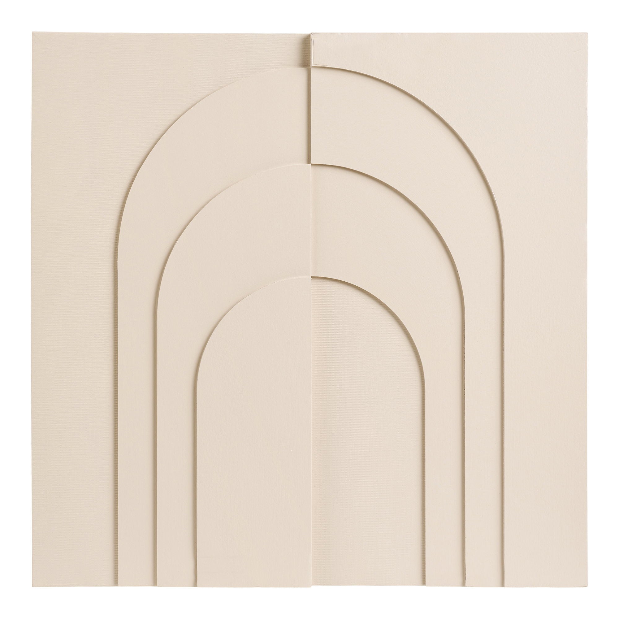 Ina Wanddekoration - Relief-Wanddekoration, beige 60x60 cm