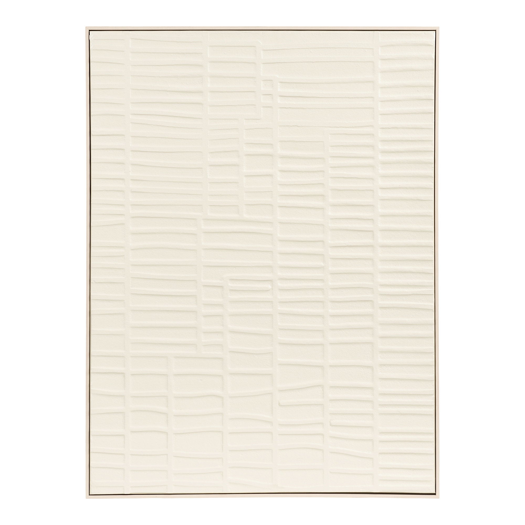 Ena Wall Decoration - Relief wall decoration, beige 60x80 cm