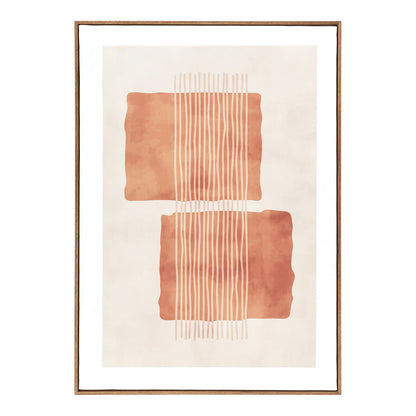 Mina Leinwandbild - Leinwandbild, Leinwand, beige/braun, Nr.2 50x70 cm