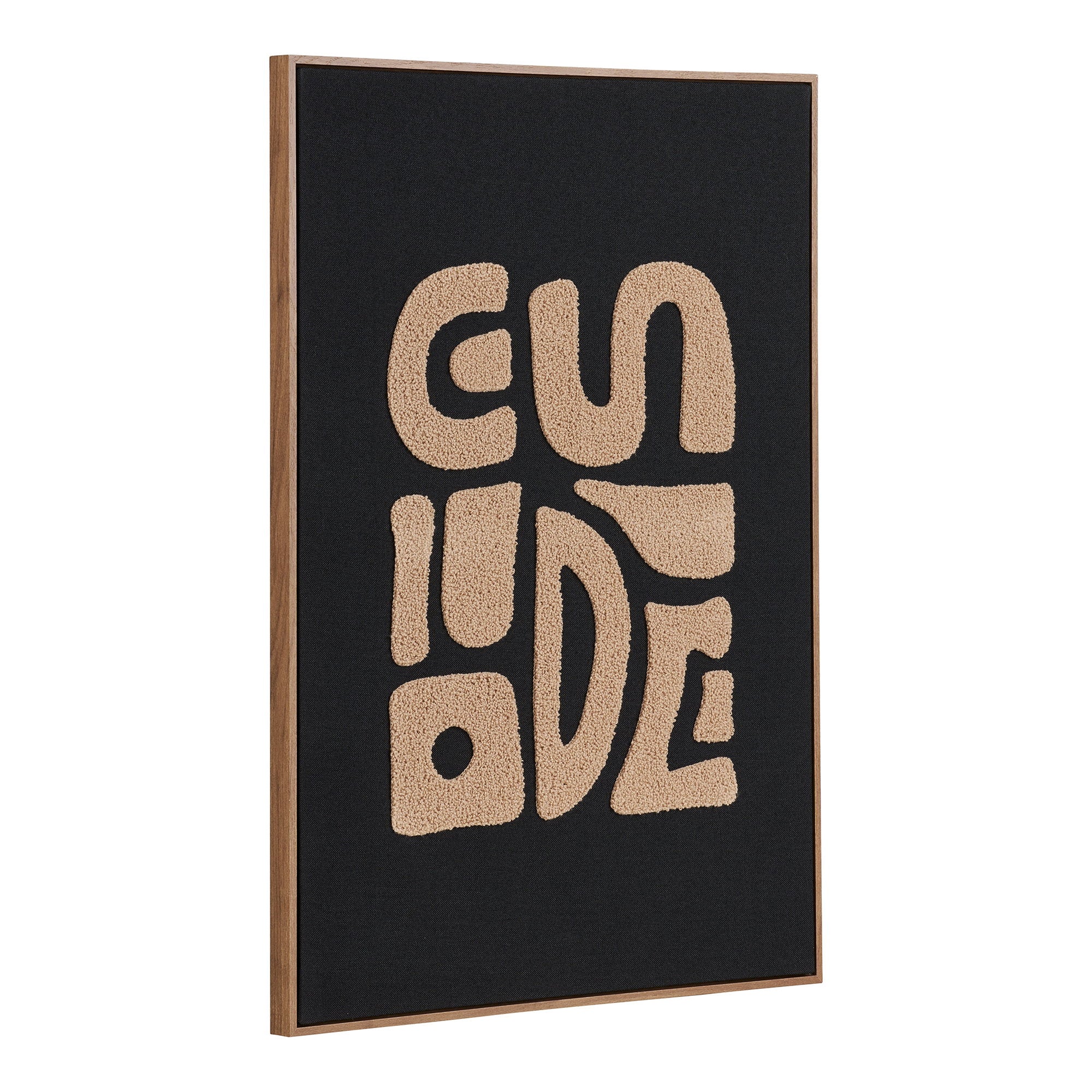 Tine Tufted Wanddekoration - Getuftete Wanddekoration, beige/schwarz 50x70 cm