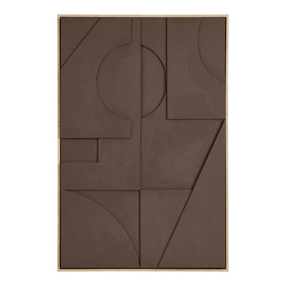 Isabella Relief-Wanddekoration - Relief-Wanddekoration, braun, Nr. 1 60x90 cm