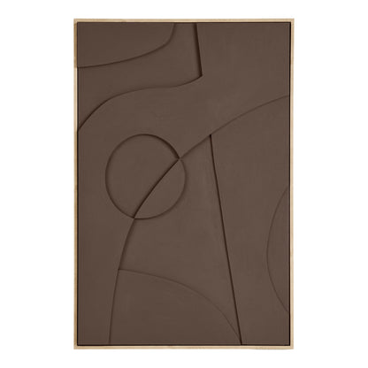 Isabella Relief Wanddekoration - Relief-Wanddekoration, braun, Nr.2 60x90 cm