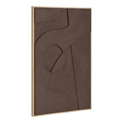 Isabella Relief Wanddekoration - Relief-Wanddekoration, braun, Nr.2 60x90 cm