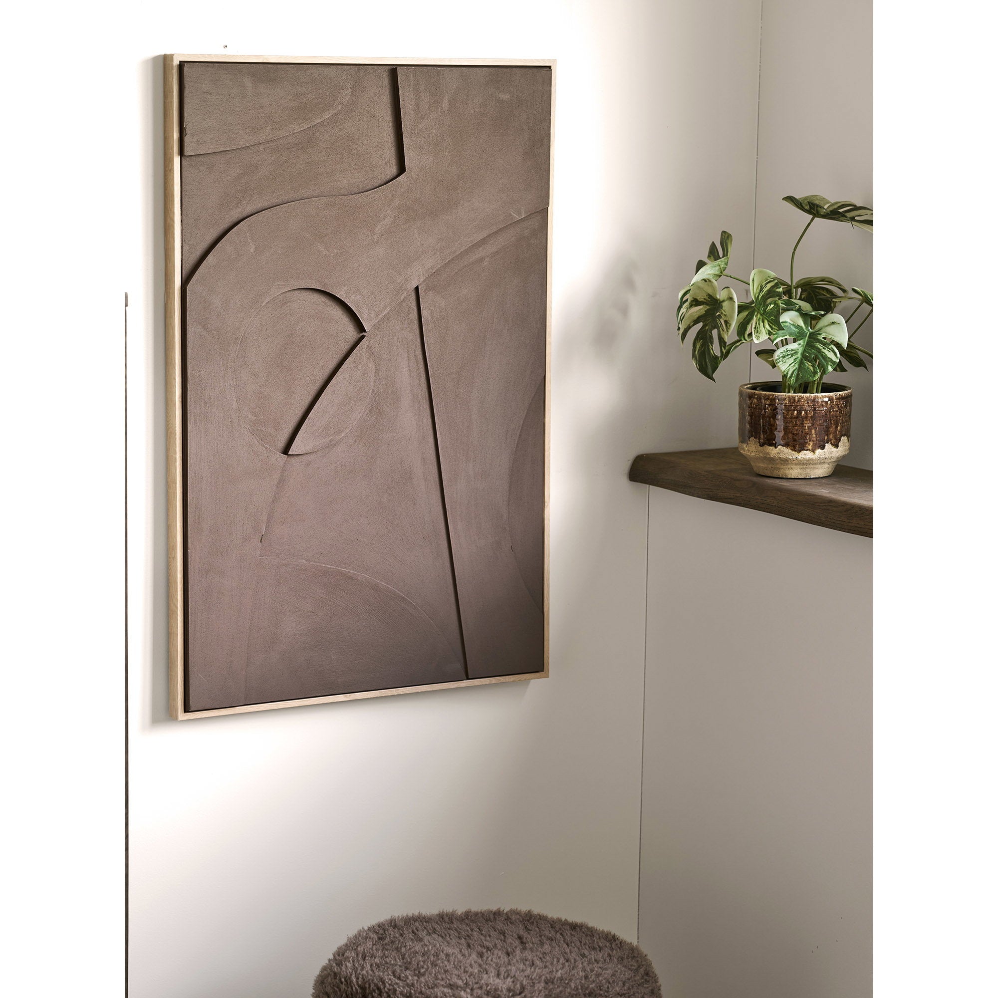 Isabella Relief Wanddekoration - Relief-Wanddekoration, braun, Nr.2 60x90 cm