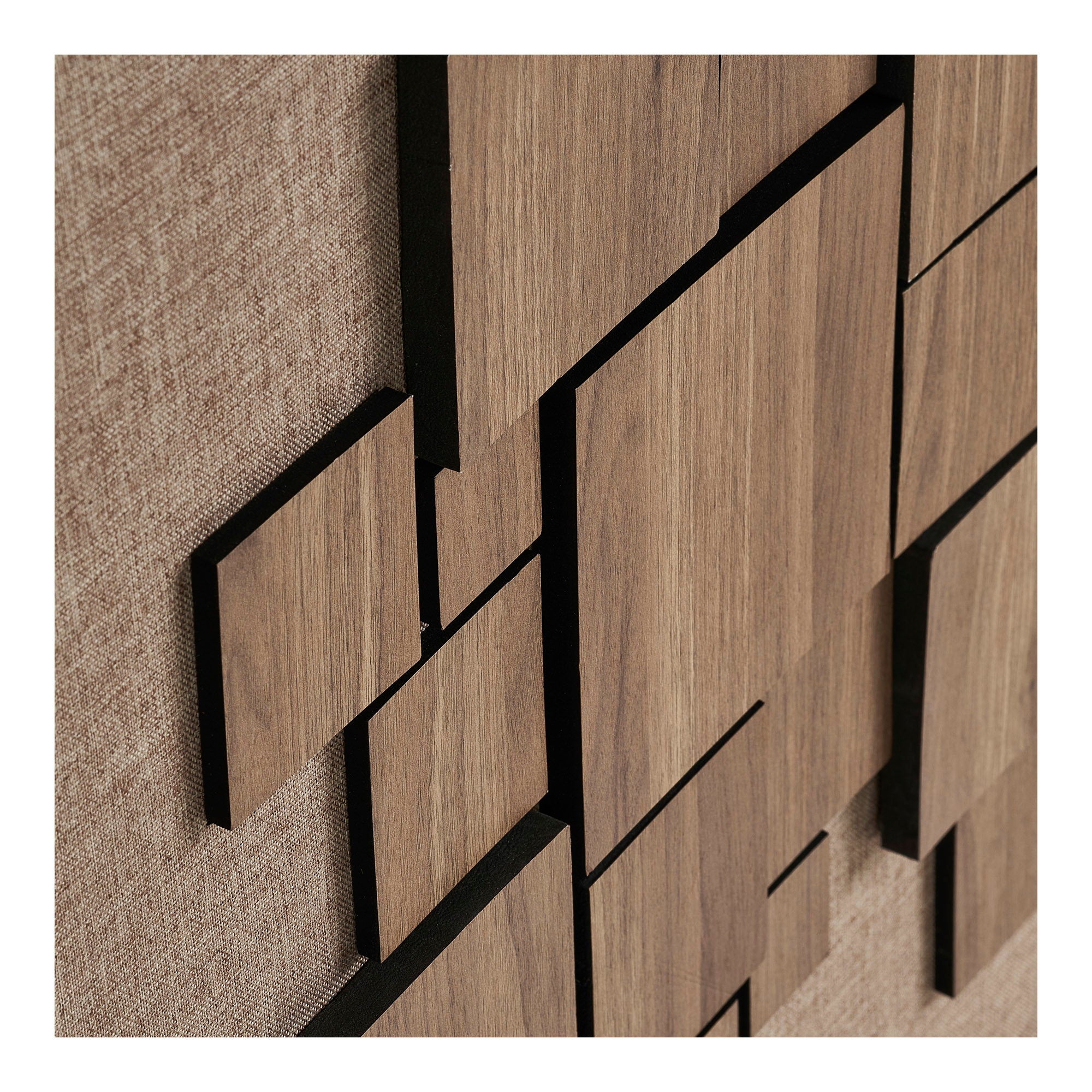 Gala Relief Wanddekoration - Relief-Wanddekoration, braun 60x60 cm