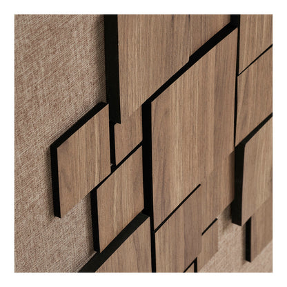 Gala Relief Wanddekoration - Relief-Wanddekoration, braun 60x60 cm