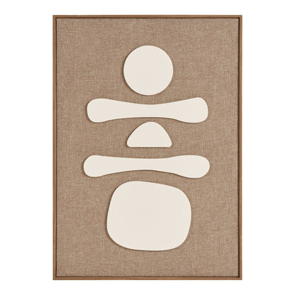 Diva Relief Wanddekoration - Relief-Wanddekoration, braun/beige, Nr.1 50x70 cm