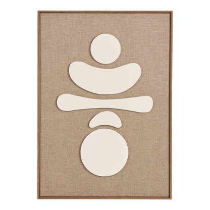 Diva Relief Wanddekoration - Relief Wanddekoration, braun/beige, Nr.2 50x70 cm