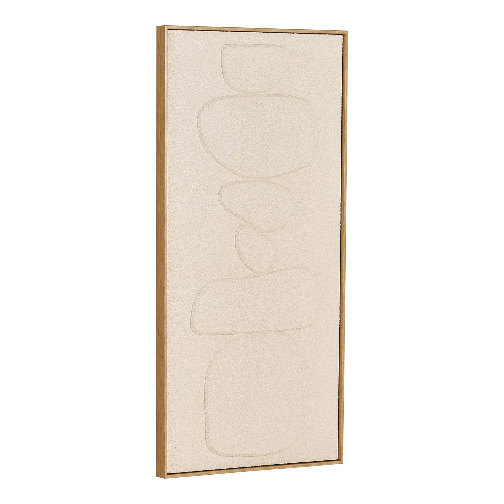 Victoria Relief Wanddekoration - Relief-Wanddekoration, beige, Nr. 1 60x120 cm