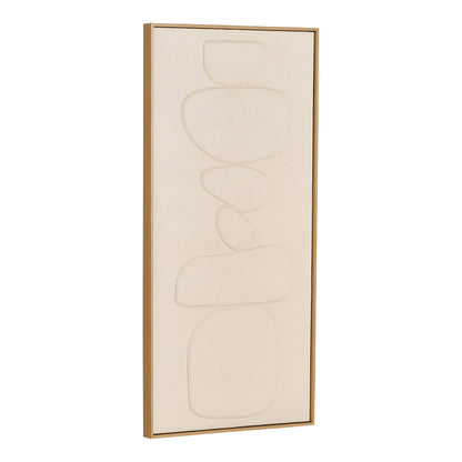 Victoria Relief Wanddekoration - Relief-Wanddekoration, beige, Nr. 1 60x120 cm