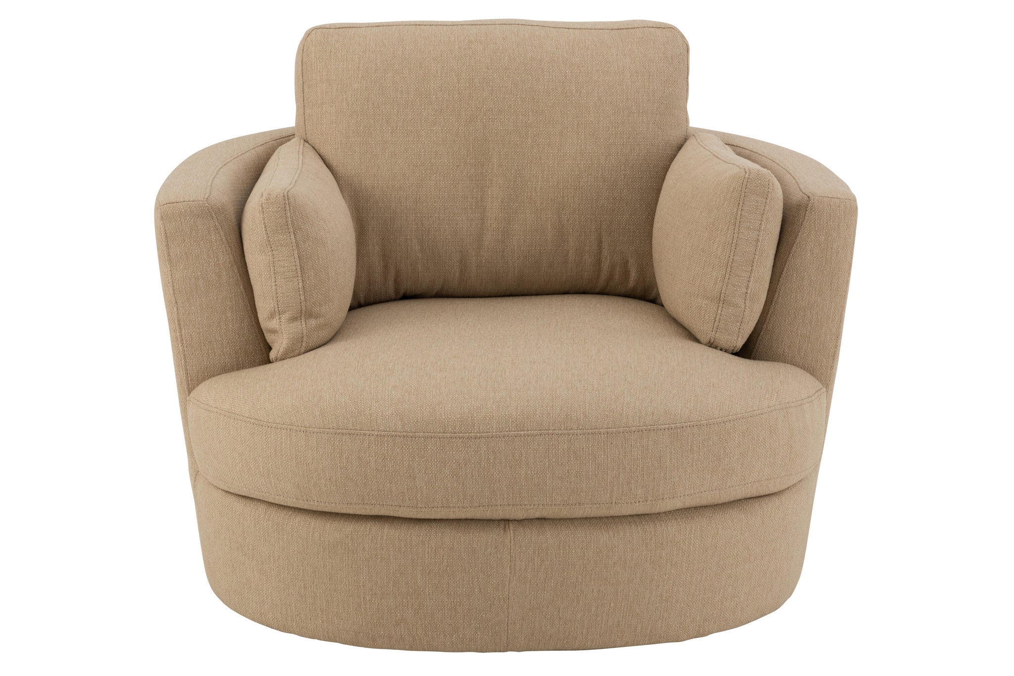Chair Swivel Wood/Textile Beige