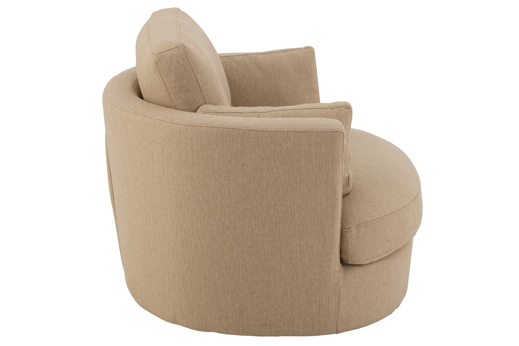 Chair Swivel Wood/Textile Beige