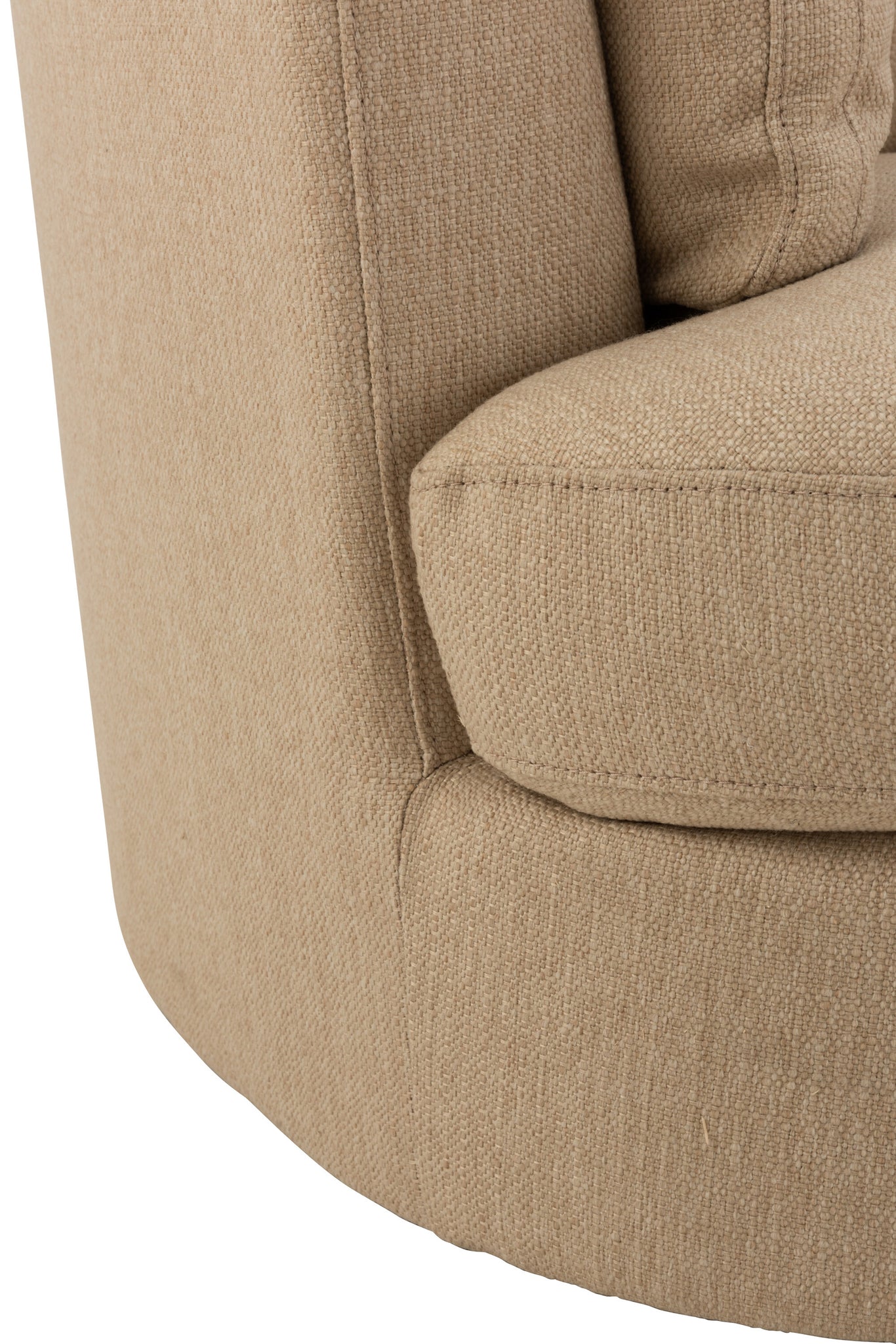 Chair Swivel Wood/Textile Beige