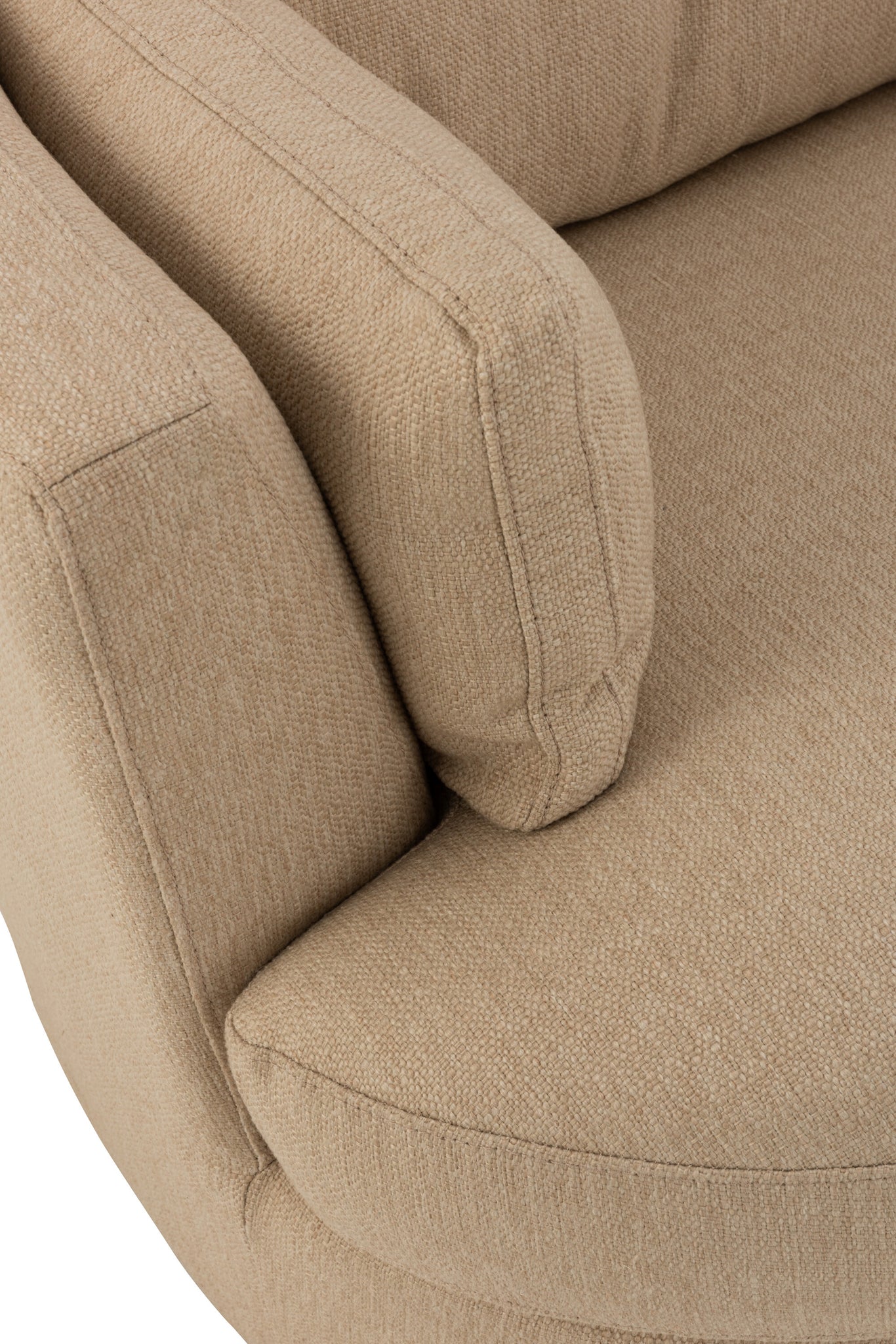 Chair Swivel Wood/Textile Beige