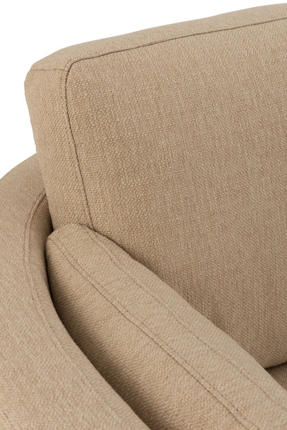 Chair Swivel Wood/Textile Beige