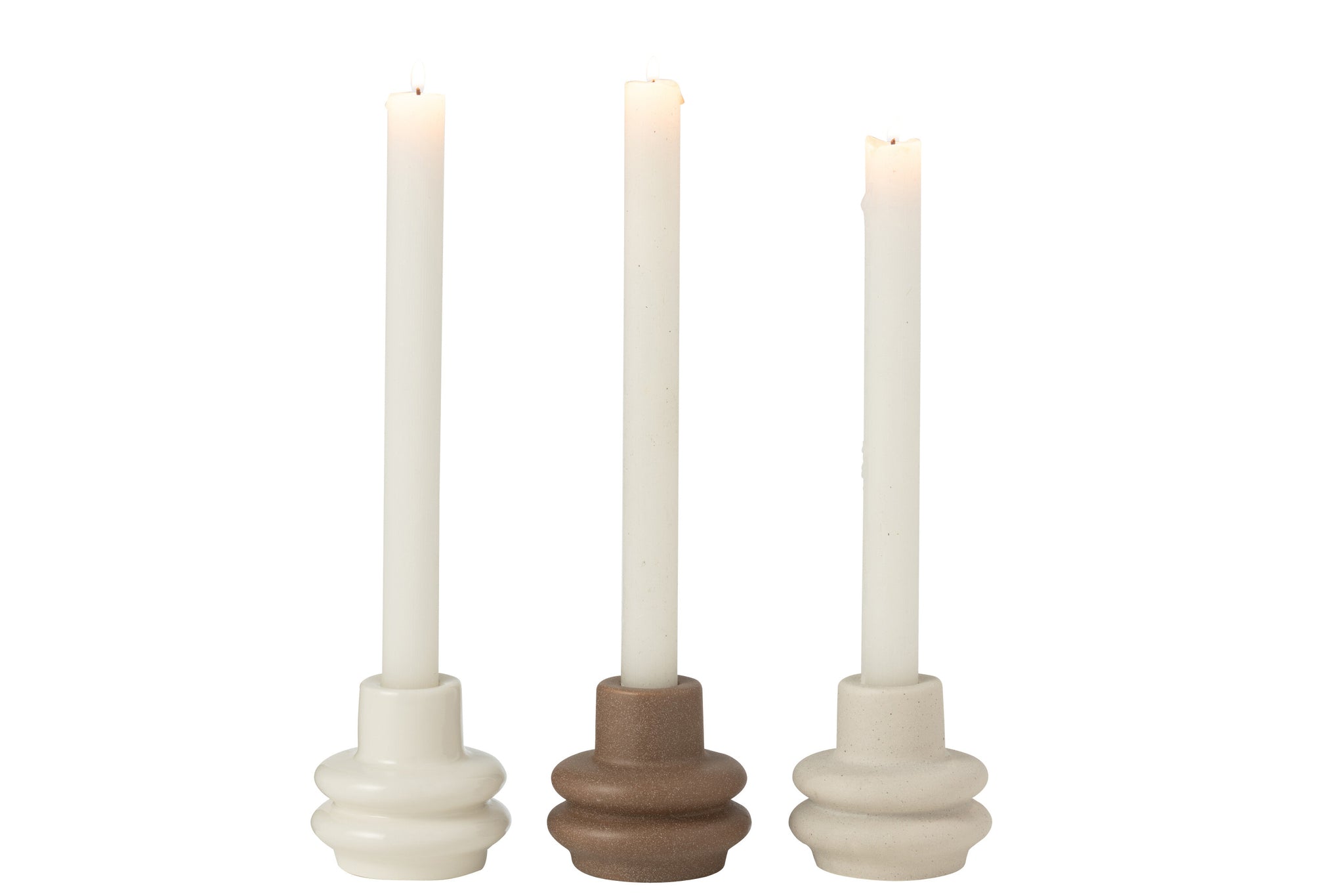 Candle Holder Buoys Porcelain Mix Assortment Of 3